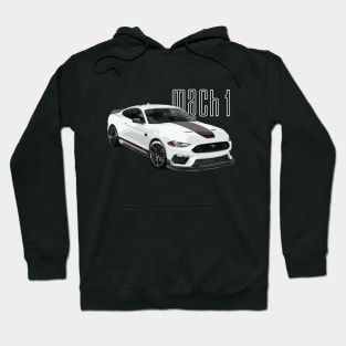 MACH1 MUSTANG GT OXFORD WHITE Hoodie